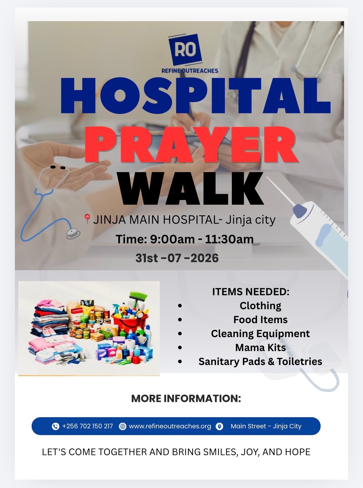 Hospital Prayer Walk — Jinja Main Hospital